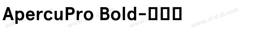 ApercuPro Bold字体转换